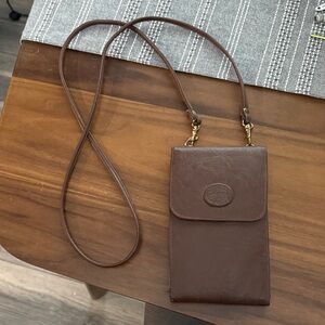 Brown Leather Crossbody Bag
